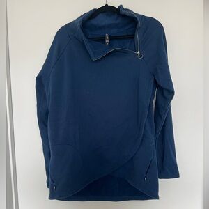 Athleta Navy Blue Pullover Large Tall